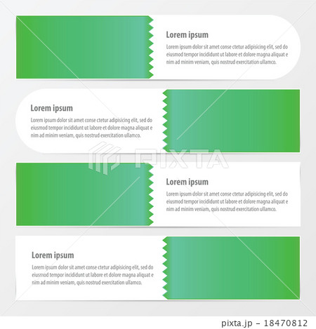zigzax banner green color 18470812