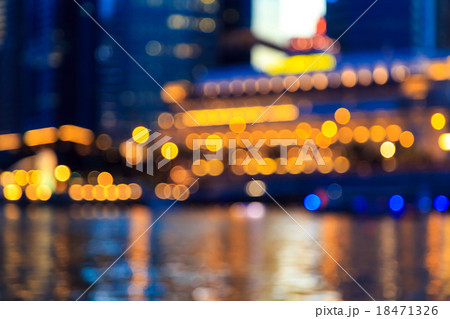 Abstract circular lights blurred bokeh background. Abstract circular lights blurred bokeh background. 18471326