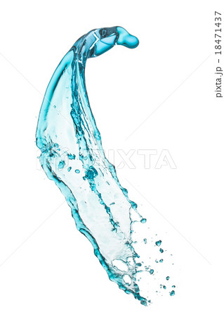 turquoise water splash 18471437