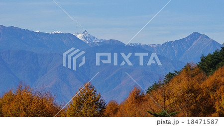 槍ヶ岳と常念岳の秋 槍ヶ岳と常念岳の秋 18471587