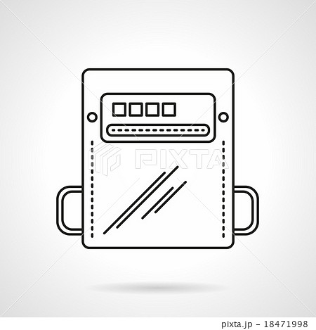 Flat line counter vector icon 18471998