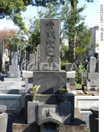 谷中霊園にある箏曲家・宮城道雄の墓 谷中霊園にある箏曲家・宮城道雄の墓 18472829