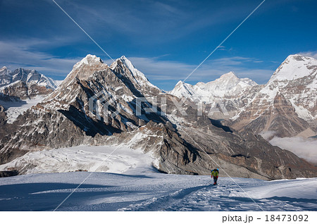 Himalayas from Mera peak high camp Himalayas from Mera peak high camp 18473092