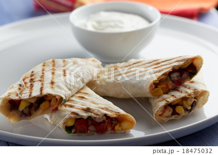 Burritos on a plate 18475032