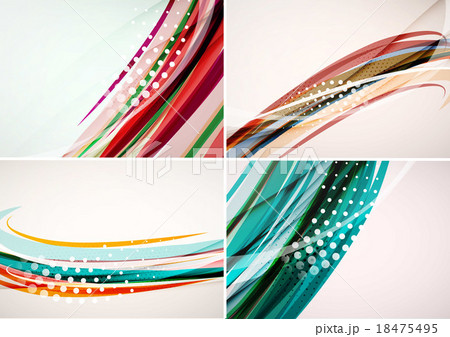 Set of abstract backgrounds. Elegant colorful 18475495