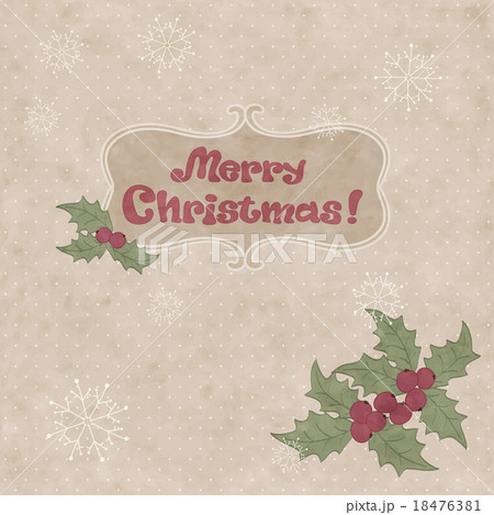 Christmas retro postcard 18476381