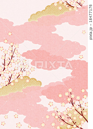 背景素材 桜模様5 テクスチャ のイラスト素材