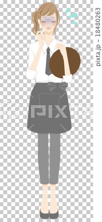 Women physical condition working at a cafe 18480263