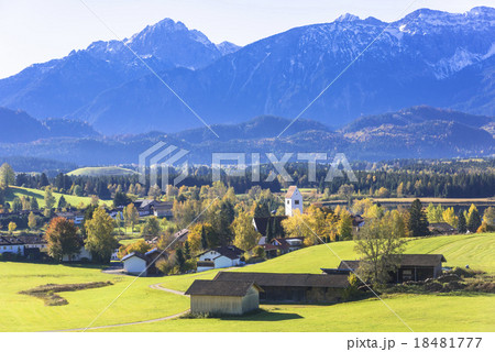 ババリア地方の田園風景 ババリア地方の田園風景 18481777