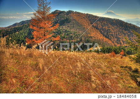 大菩薩連嶺・黒岳と富士山 大菩薩連嶺・黒岳と富士山 18484058