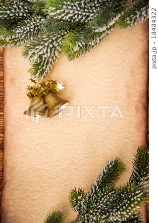 Christmas ornament on paper Christmas ornament on paper 18484322