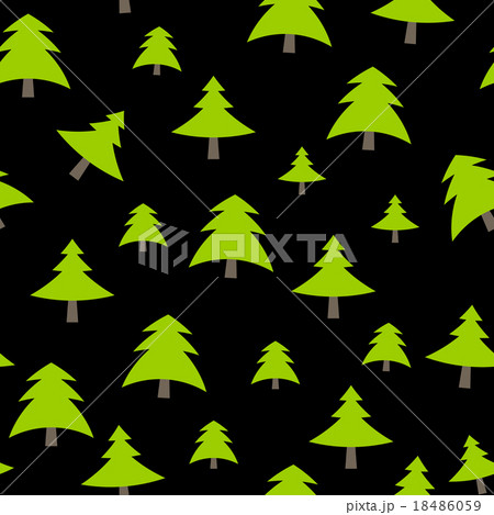 Christmas Tree Pattern Background Vector 18486059