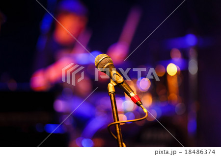 Microphone close up Microphone close up 18486374