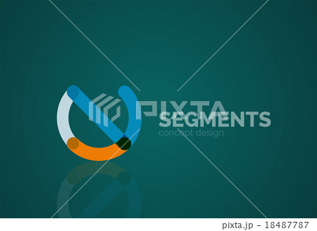 Vector outline minimal abstract geometric logo 18487787