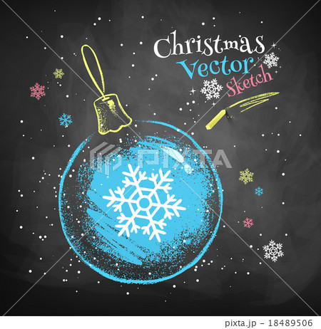 Blue Christmas ball.  18489506