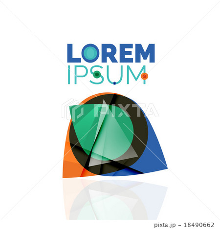 Logo, abstract geometric business icon 18490662