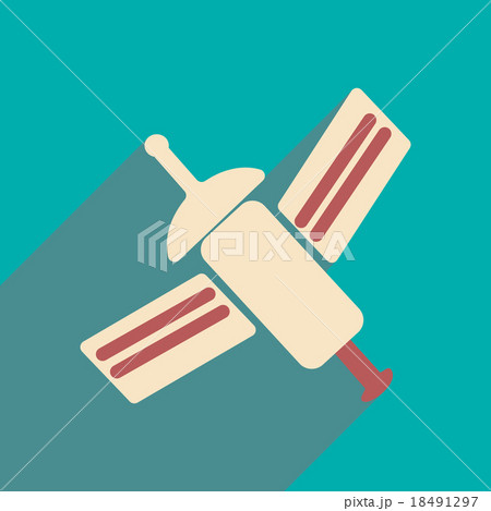 Flat with shadow icon and mobile applacation 18491297