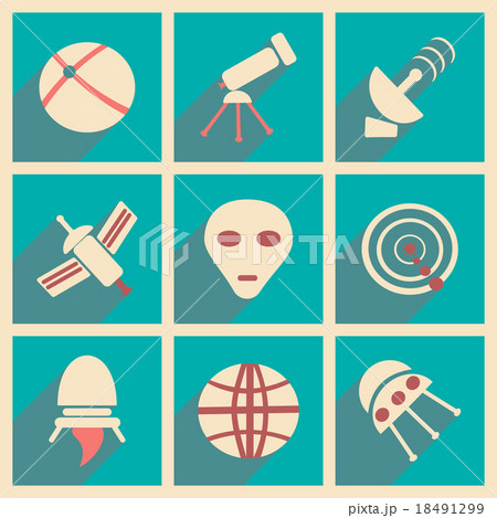 Flat with shadow concept and mobile application 18491299