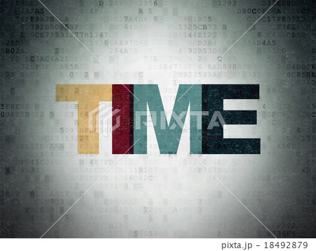 Timeline concept: Time on Digital Paper background Timeline concept: Time on Digital Paper background 18492879