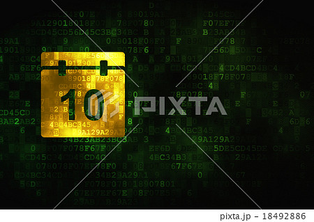 Timeline concept: Calendar on digital background 18492886