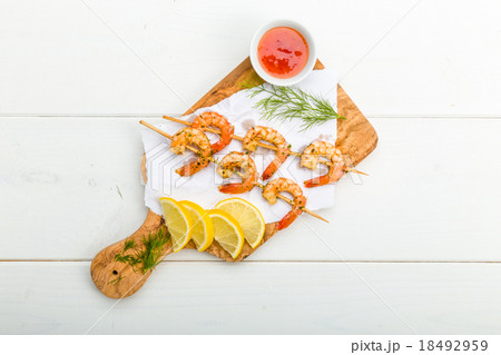 Fried prawns Fried prawns 18492959