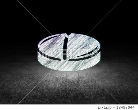 Medicine concept: Pill in grunge dark room 18493044