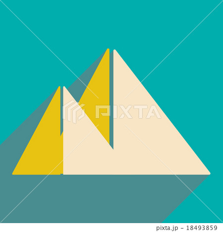 Flat with shadow icon and mobile application 18493859