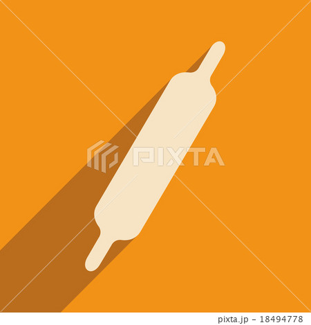 Flat with shadow icon and mobile application 18494778
