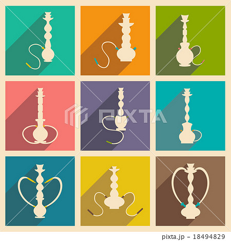 Flat with shadow concept and mobile application Flat with shadow concept and mobile application 18494829