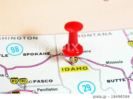 Idaho   USA  map 18496584