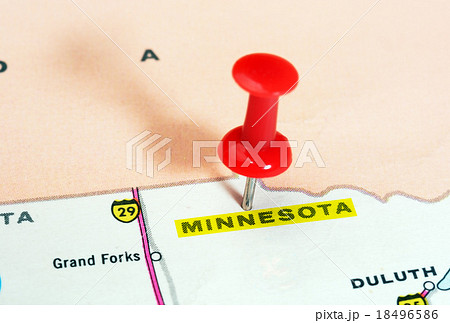 Minnesota  state USA map 18496586