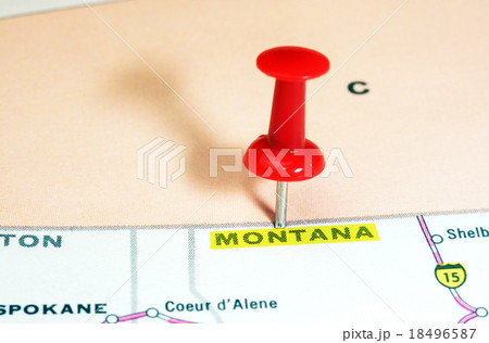 Montana    USA  map 18496587