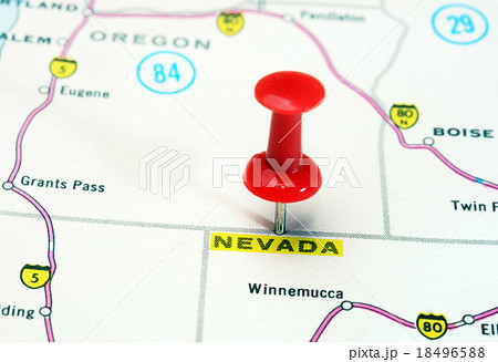 Nevada   USA  map 18496588