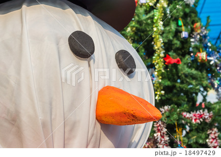 snowman for christmas background 18497429