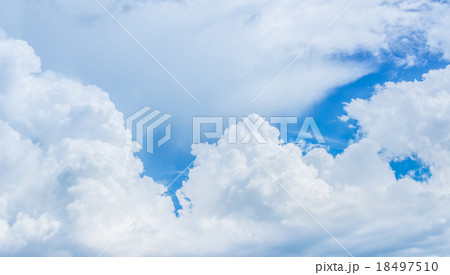 image of clear sky with white clouds on day time 18497510