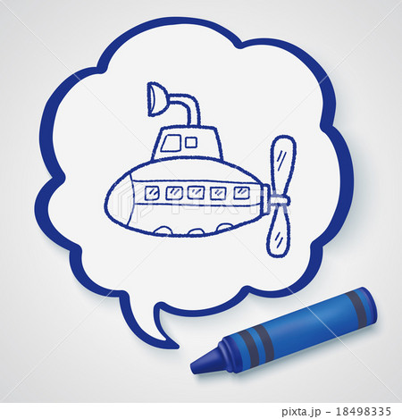 Submarine doodle 18498335