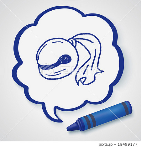 wooden fish doodle 18499177