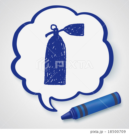 Fire extinguisher doodle Fire extinguisher doodle 18500709