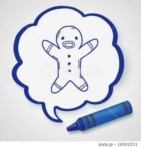 gingerbread man doodle 18502251