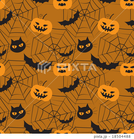 halloween seamless pattern 18504488