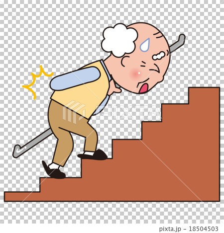 Senior stair climbing low back pain male 18504503