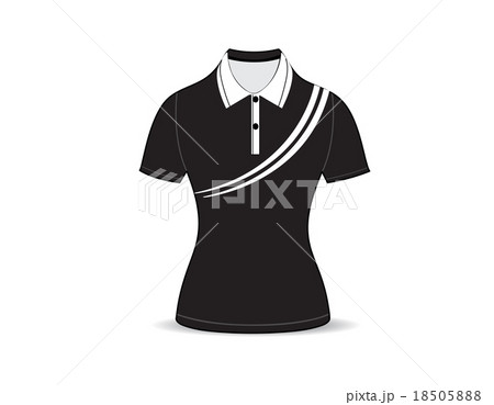 polo shirt outline on white background polo shirt outline on white background 18505888