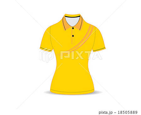 polo shirt outline on white background 18505889