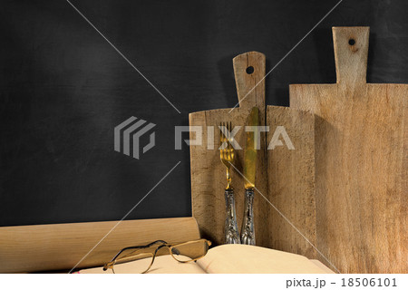 In the Kitchen - Empty Blackboard 18506101