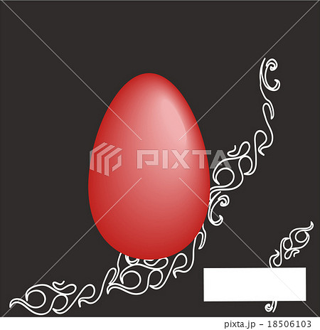 symbol Egg on black background 18506103