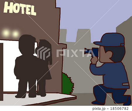 不倫の調査をする探偵　ホテル 18506782