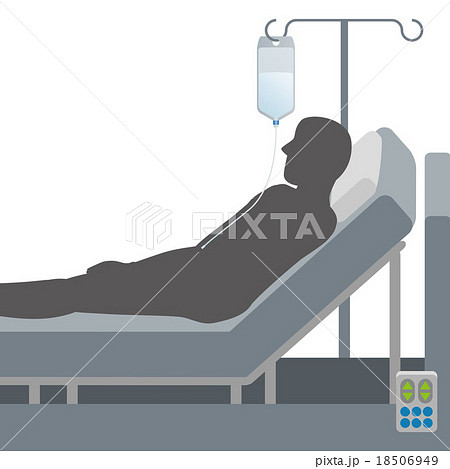 電動ベッド　イメージイラスト 18506949