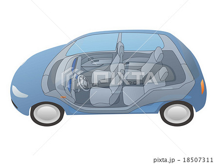 自動車インテリア　イラスト 18507311