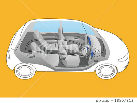 自動車インテリア　イラスト 18507313