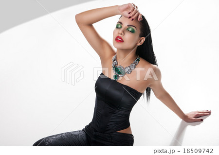 Fashion photo of young magnificent woman Fashion photo of young magnificent woman 18509742